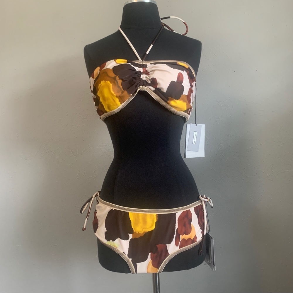 Chris Benz Halter Bikini Two Pieces Swimsuit Set Size XL - Picture 2 of 15